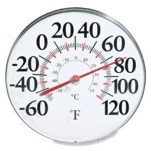 12 Dial Metal Thermometer  60F to 120F and  50C to 50C. Suitable for 