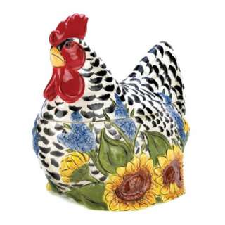 COUNTRY HEN COOKIE JAR Rooster Chicken Kitchen Decor NEW  