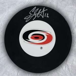 Eric Staal Carolina Hurricanes Autographed/Hand Signed Hockey Puck