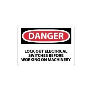   Out Electrical Switches Before Working Safety Sign