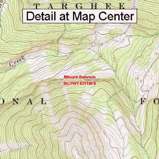   Map   Mount Bannon, Wyoming (Folded/Waterproof)