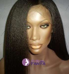   Hair Lace Wigs _ Italian Yaki Straight Indian Remy 8  14 HOT  