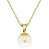 14k solid gold necklace with natural pearl our price $ 81 54