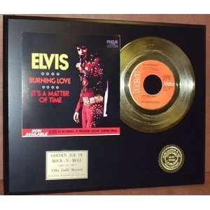 ELVIS PRESLEY GOLD 45 RECORD PICTURE SLEEVE LIMITED EDITION DISPLAY
