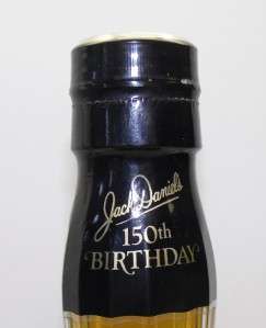 Jack Daniels First Edition 150th Birthday Collector Bottle   Unopened 
