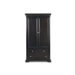   Furniture Reflections Armoire in Deep Midnight Merlot Finish 70647