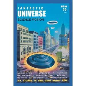  Fantastic Universe UFOs in New York 16X24 Giclee Paper 