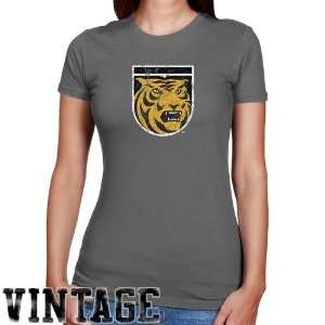  NCAA Colorado College Tigers Ladies Charcoal Distressed 
