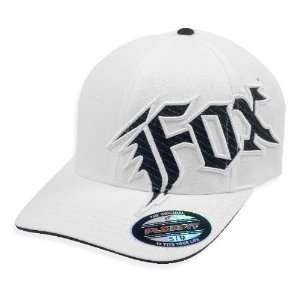  Fox Racing New Generation Flexfit Hat   Small/Medium/White 