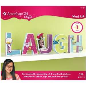  American Girl Crafts Laugh Letter Art Kit: Toys & Games
