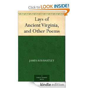   , and Other Poems James Avis Bartley  Kindle Store