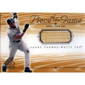  Frank Thomas 2000 SP Piece of the Game Game Used Bat Card 