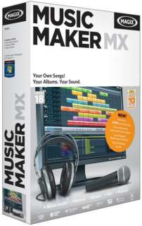 Magix Music Maker MX Version 18 Record Publish Share Software for 