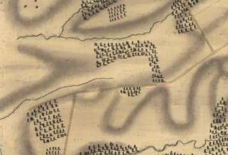 1777 MAP Battle of Brandywine Chadds Ford Pennsylvania  