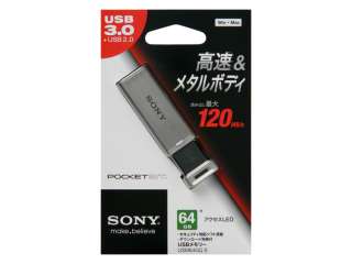 OFFICIAL SONY USB3.0 POCKET BIT 64GB USM64GQ S  