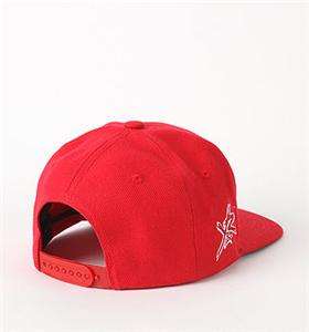 Young & Reckless Red Block Wool Blend Flat Bill Snapback Hat Ball Cap 