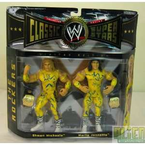 WWE CLASSICS THE ROCKERS SHAWN MICHAELS MARTY JANNETTY ACTION FIGURES 