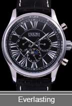 ORKINA NEW MEN AUTO MECHANICAL DATE DAY WATCH LEATHER  