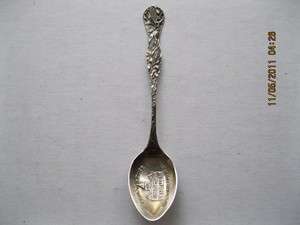   Silver Souvenir Spoon. Court House. Huntington W. Va. 1901  