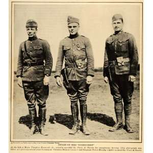  1918 Print WWI Officers Receive Croix de Guerre Medal 
