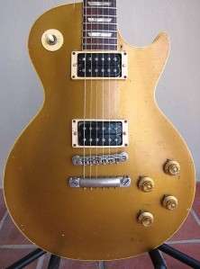   MALMSTEEN S ONE AND ONLY 1969 GIBSON LES PAUL GOLD TOP HEAVILY USED