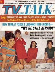 TV Radio Talk Magazine December 1969 The Lennon Sisters  