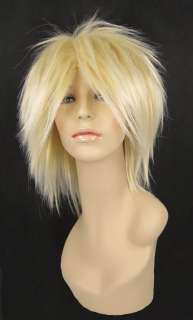 Spiky Glam PUNK 80s Nu New Wave Warhole Blonde Mens Womens WIG 