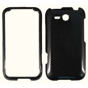  For HTC Freestyle F8181 Black Grey Carbon Fiber Snap on 