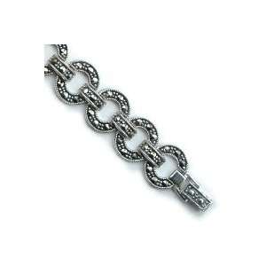  Silverflake  Rings Marcasite Bracelet: Jewelry