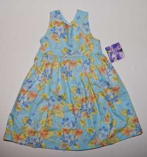 Blueberi Boulevard   NWT   Blue Floral Print Easter Girls Dress   Size 