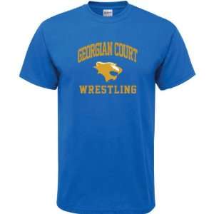   Court Lions Royal Blue Wrestling Arch T Shirt: Sports & Outdoors