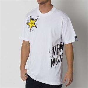    Metal Mulisha Rockstar Wreck T Shirt   Small/White: Automotive