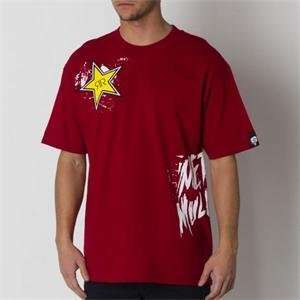    Metal Mulisha Rockstar Wreck T Shirt   X Large/Red: Automotive