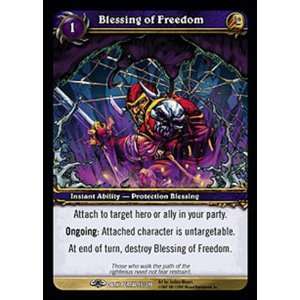  World of Warcraft WoW TCG   Blessing of Freedom   Dark 