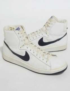Vintage 80s NIKE PENETRATOR Leather HIGH TOP Basketball SNEAKERS Shoes 