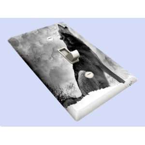  Wolf Storm Howler Decorative Switchplate Cover: Home 