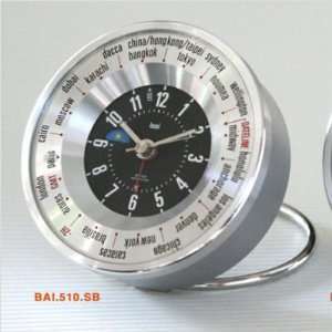 Bai Design 510 Auto Align World Trotter Travel Alarm Clock Color 