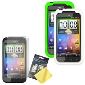   Green) & LCD Screen Guard / Protector for HTC DROID Incredible 2 Cell