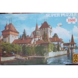  Oberhofen Castle, Lake Thun, Switzerland 1500 Piece Puzzle 