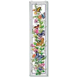  Amia 9938 Window Decor Panel, Butterfly, Hand painted 