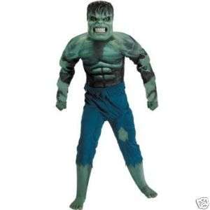 Hulk 2008 Movie Muscle Deluxe Costume Size 7 8  