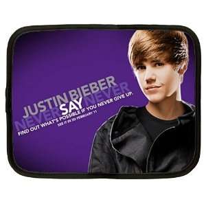   Laptop Netbook Notebook XXL Case Bag Justin Bieber JB ~ Free Shipping