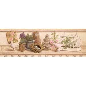   Garden Shelf II   Poster by Lisa Canney Chesaux (9x3)