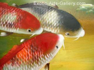 Koi Painting Koi Fish Painting Feng Shui Fish Painting  