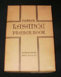 FATHER LASANCE PRAYER BOOK/THE YOUNG MANS GUIDE 1952  