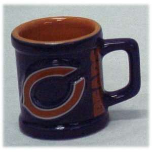    2 Chicago Bears Mini Mug Shot Glasses *Sale*: Sports & Outdoors