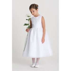   Girls White First Communion or Flower Girl Dress 