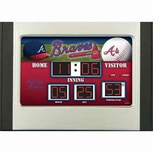  Atlanta Braves Scoreboard Desk & Alarm Clock: Sports 