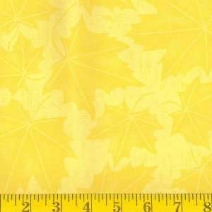  45 Wide Woodwinds Leaf Lemon Fabric By The Yard Arts 