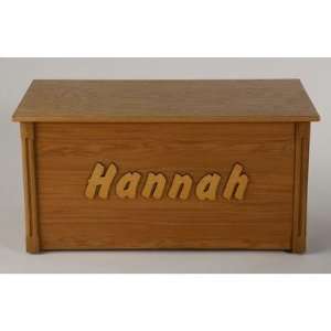  Dream Toy Box Personalized Wooden Toy Box in Oak with 